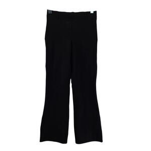 Quince Yoga Dress Pants Womens Small Petite Ponte Black Bootcut Mid Rise Stretch